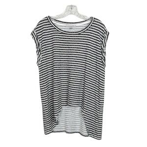 ALLSAINTS Sanza Striped Black and White Cotton Tank size Small